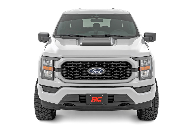 Rough Country - Hood Scoop - D1 Stone Gray - Ford F-150 2WD/4WD (2021-2025)