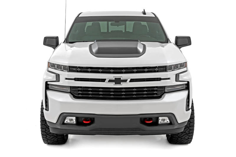 Rough Country - Hood Scoop - GPA Graphite - Chevy Silverado 1500 2WD/4WD (2019-2025 & Classic)