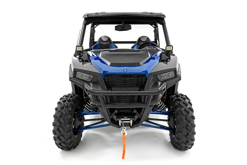 Rough Country - LED Light Kit - Cage Mount - 2 in. Black Pair - White DRL - Polaris General XP 4 1000