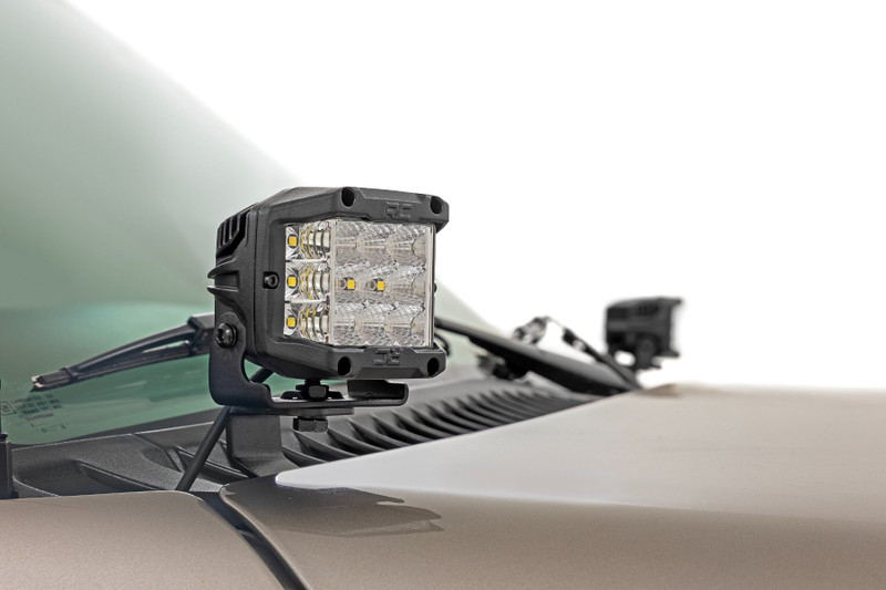 Rough Country - LED Light Kit - Ditch Mount -  3" OSRAM - Wide - Chevy Silverado 1500 (99-06)/Tahoe (00-06)