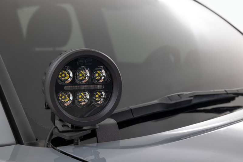 Rough Country - LED Light Kit - Ditch Mount - 2 in. Spectrum Pair - Spot - Toyota Tacoma (16-23)