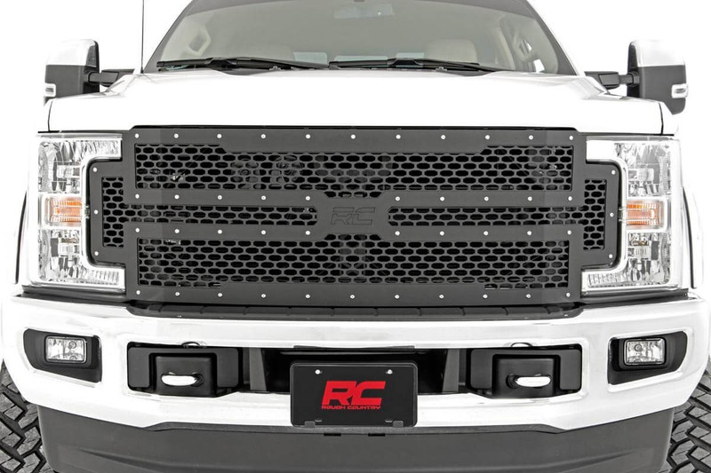 Rough Country - Mesh Grille - Ford F-250/F-350 Super Duty 2WD/4WD (2017-2019)