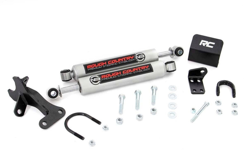 Rough Country - N3 Steering Stabilizer - Dual - 4 Inch Lift - Jeep Grand Cherokee WJ (99-04)