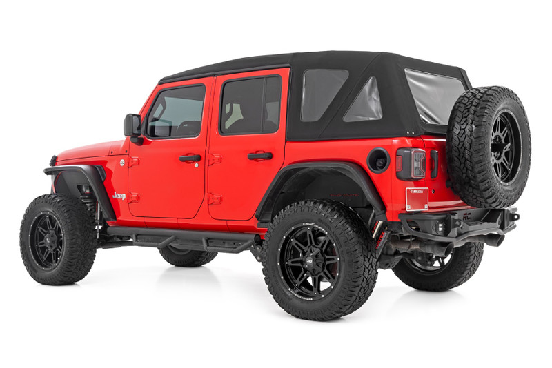 Rough Country - Nerf Steps - Wheel to Wheel - 4 Door - Jeep Wrangler Unlimited 2WD/4WD (07-18)