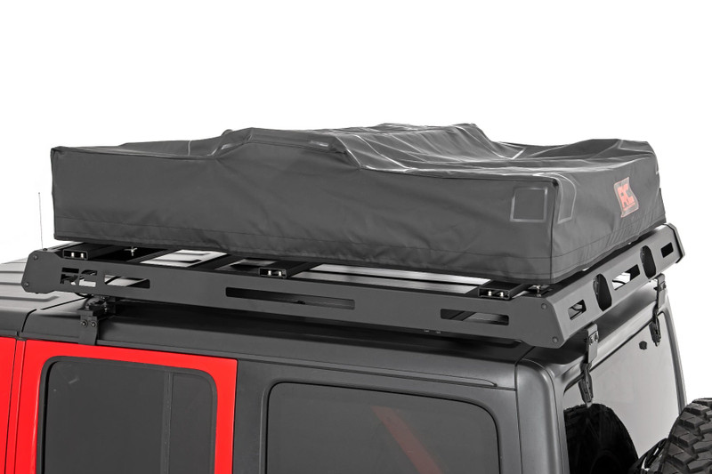 Rough Country - Roof Top Tent - Rack Mount - 12 Volt Accessory w/Ladder Extension & LED Light Kit