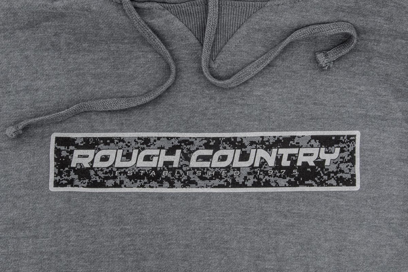 Rough Country - Rough Country Hoodie - Digital - Grey - SM