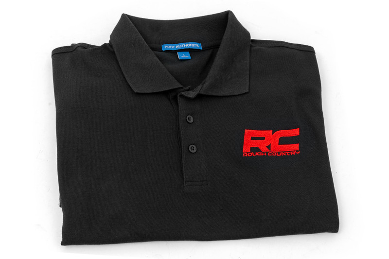 Rough Country - Rough Country Polo - Rough Country Logo - Black - Cotton - Size XL