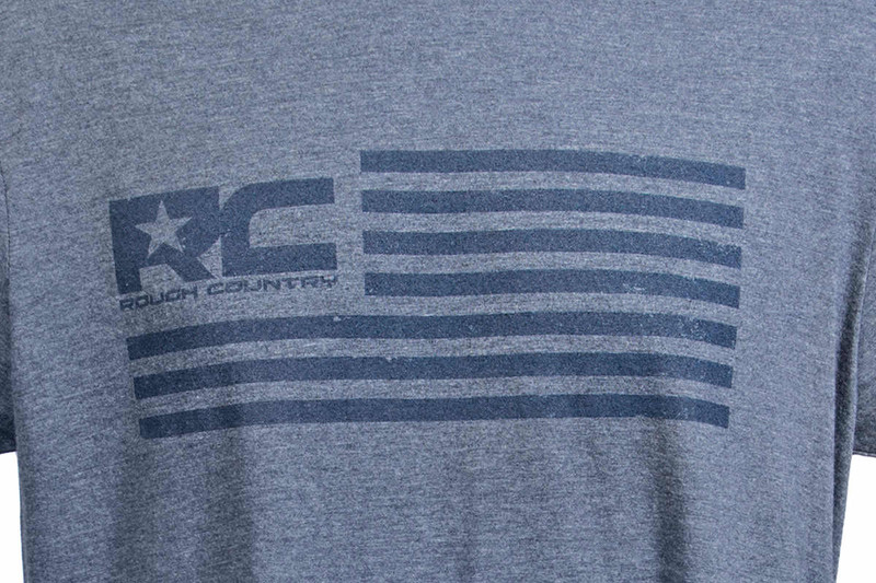 Rough Country - Rough Country T-Shirt - American Flag - Blue - MD
