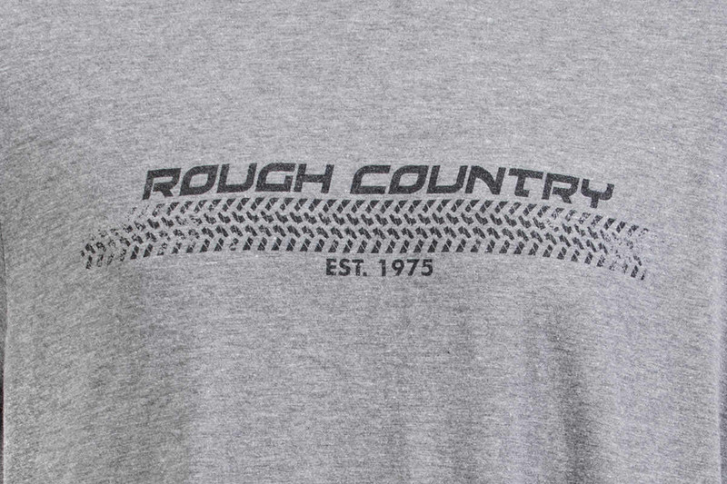 Rough Country - Rough Country T-Shirt - Horizontal Tread - Grey - SM