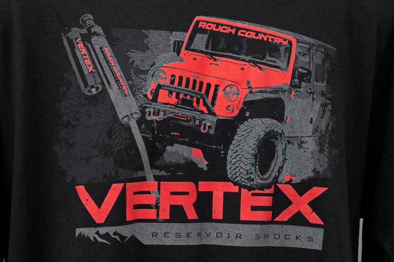 Rough Country - Rough Country T-Shirt - Long Sleeve - Vertex - Black - SM