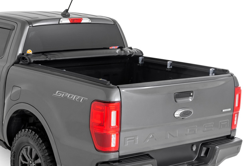 Rough Country - Soft Roll Up Bed Cover - 5' Bed - Ford Ranger 2WD/4WD (2019-2023)