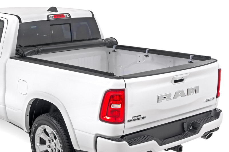 Rough Country - Soft Roll Up Bed Cover - 6'4 in. Bed - Ram 1500 (19-25)/1500 TRX (21-24)