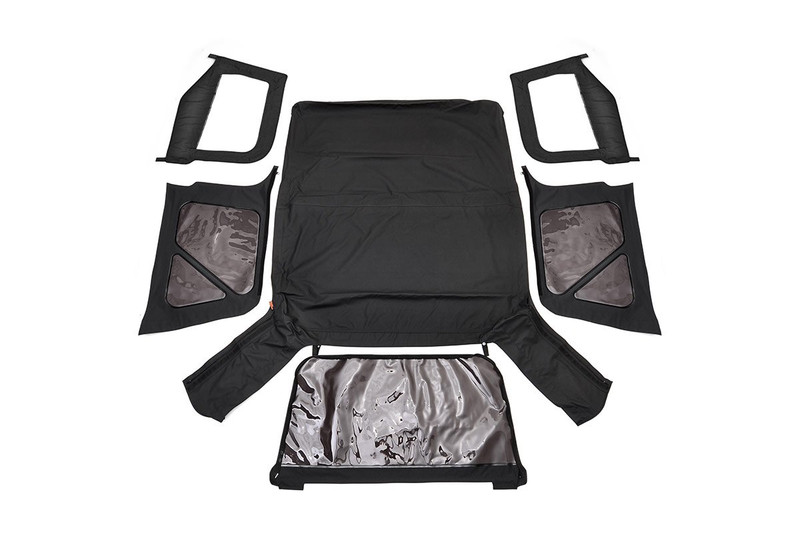 Rough Country - Soft Top - Replacement - Black - Half Doors - Jeep Wrangler TJ 4WD (97-06)