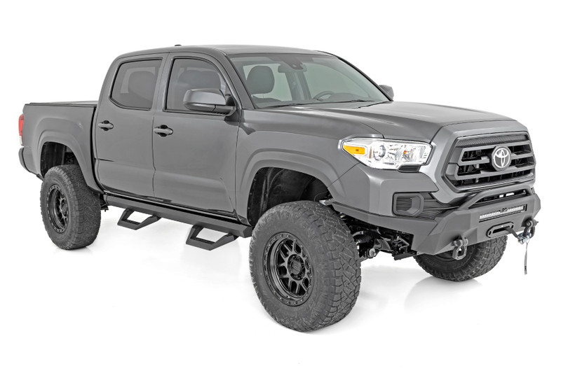 Rough Country - SRX2 Adj Aluminum Step - Double Cab - Toyota Tacoma 2WD/4WD (2005-2023)