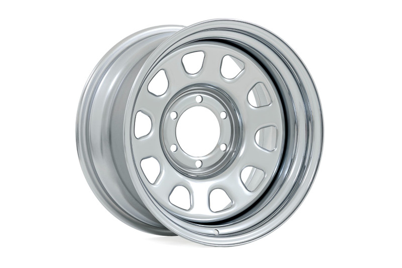 Rough Country - Steel Wheel/Chrome/16x8/5x4.5/3.30 Bore/-6