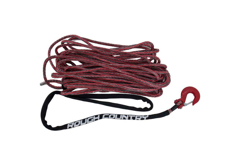 Rough Country - Synthetic Rope - 3/8 Inch - 85 Ft - Red/Gray
