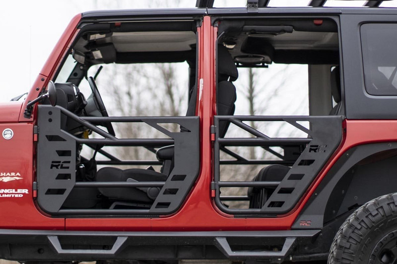 Rough Country - Tubular Doors - Front and Rear - Jeep Wrangler JK/Wrangler Unlimited  (07-18)