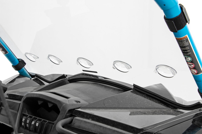 Rough Country - Vented Full Windshield - Scratch Resistant - Can-Am Maverick 1000R X