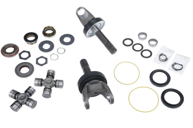 SWAG Performance Parts Front Axle Rebuild Repair Kit with Axle Shafts, U-Joints, Bearings & Seals for Ford Super Duty 4WD (20-Piece)