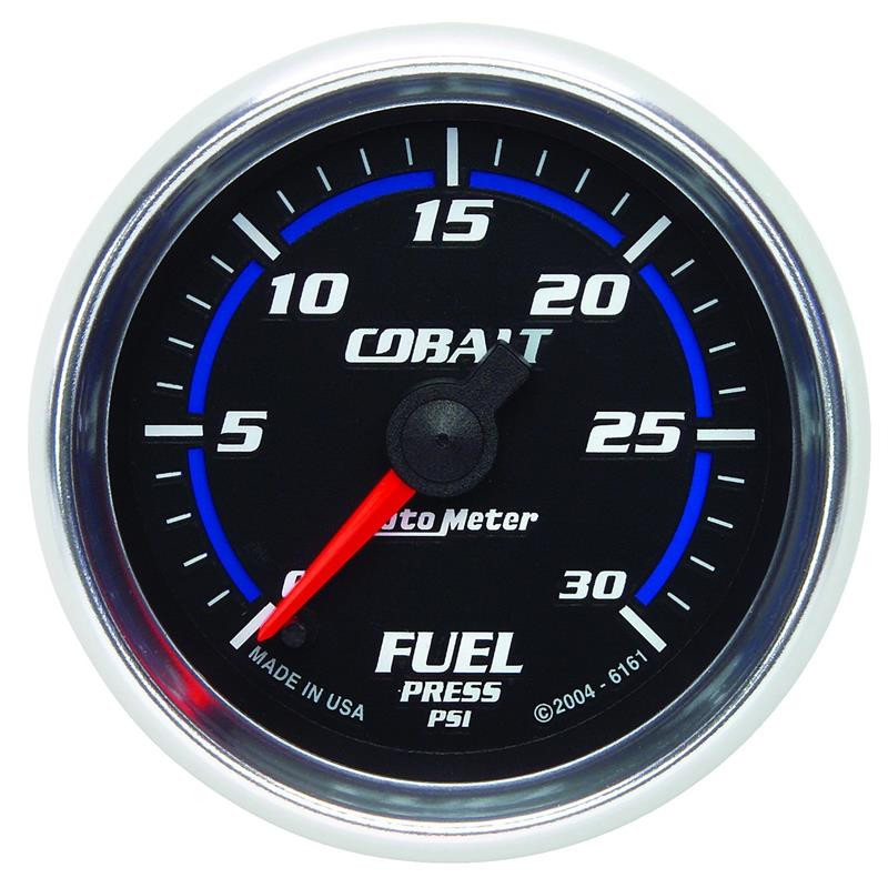 Auto Meter Cobalt Series Fuel Pressure Gauge 6161 0 - 30 Psi