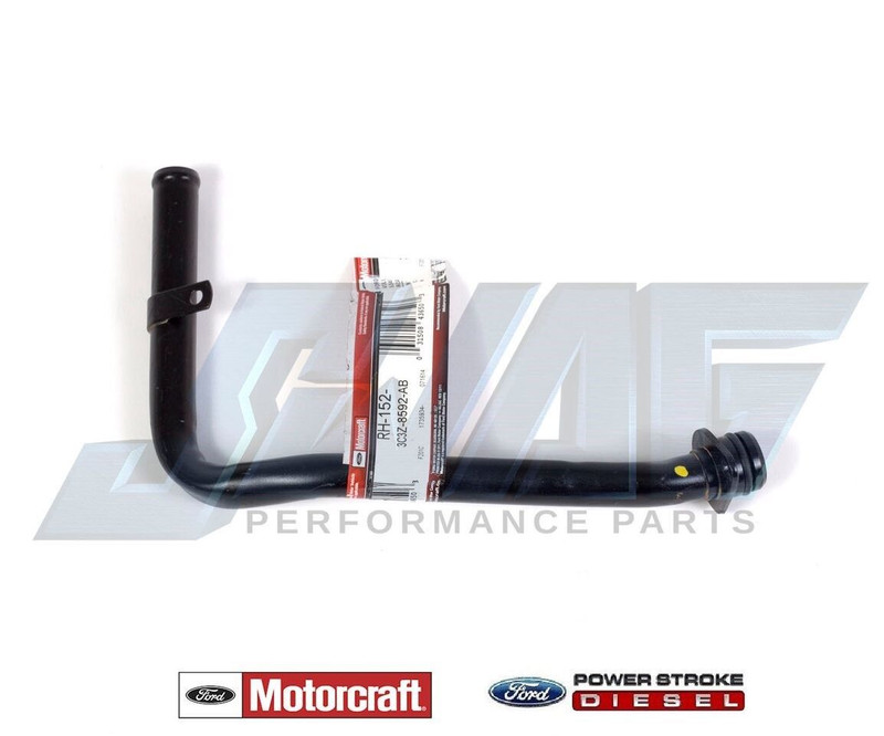 MOTORCRAFT 6.0L HEATER PIPE FRONT COVER TO HEATER HOSE