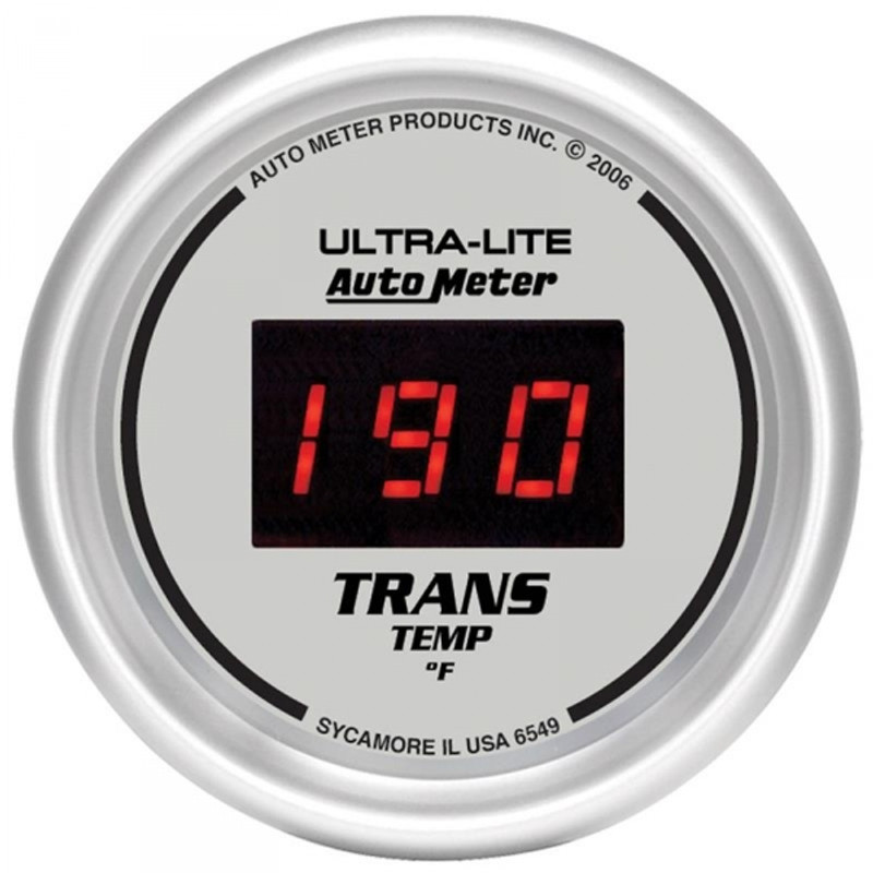 Autometer Ultra-lite Digital Transmission Temp. Gauge 0-340 F 6549