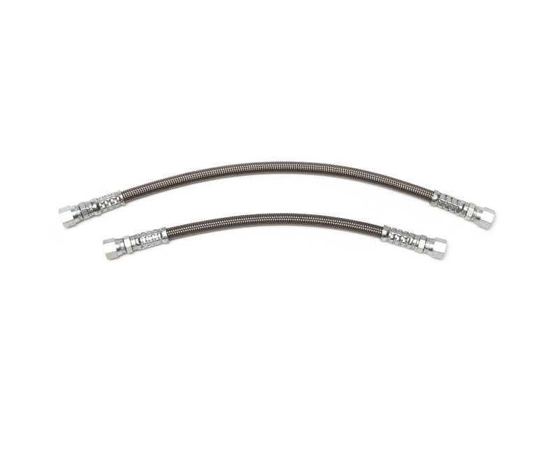 94-97 Ford 7.3L Powerstroke Braided Stainless Fuel Line Set - Fuel Bowl to Cylinder Head