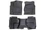 Rough Country Heavy Duty Floor Mats - Front and Rear Combo (Double Cab Models) M-21412