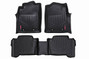 Rough Country Heavy Duty Floor Mats - Front and Rear Combo (Double Cab Models) M-70713