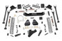 Rough Country 6in Ford 4-Link Suspension Lift Kit w/V2 Shocks (17-19 F-250/350 4WD, Diesel) 50870