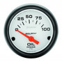 Autometer Gauge, Oil Pressure, 2 1/16", 100psi, Electric, Phantom 5727