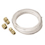 Autometer Tubing, Nylon, 1/8", 12ft. Length, Incl. 1/8" Nptf Brass Compression Fittings 3226