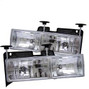 Spyder Auto Crystal Glass Headlights - Chro 5012388