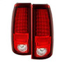 Spyder Auto LED Tail Lights - Red Clear 5001740