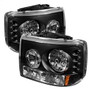 Spyder Auto Crystal Headlights - Black 5012449