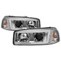 Spyder Auto Version 2 Projector Headlights - Light Bar DRL - Chrome 5084620