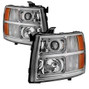 Spyder Auto Halo Projector Headlights -Light Tube Style - Chrome 9027802