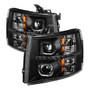Spyder Auto LED Halo Projector Headlights - Black 9032189