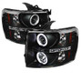 Spyder Auto Projector Headlights - CCFL Halo - LED - Black - High H1 - Low H1 5033864