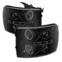 Spyder Auto Projector Headlights - CCFL Halo - LED - Black Smoke - High H1 - Low H1 5078735