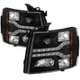 Spyder Auto Version 2 Projector Headlights - LED DRL - Black 5083524