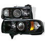 Spyder Auto Ram Sport - Projector Headlights - LED Halo - LED - Black - High 9005 - Low H1 5010087
