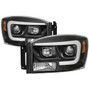 Spyder Auto Version 2 Projector Headlights - Light Bar DRL - Black 5085306