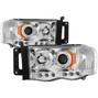 Spyder Auto Projector Headlights - LED Halo - LED - Chrome - High H1 - Low H1 5009982