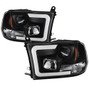 Spyder Auto Version 2 Projector Headlights - Halogen - Light Bar DRL - Black 5084811