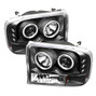 Spyder Auto 1PC Projector Headlights - Version 2 - CCFL Halo - LED - Black 5030122