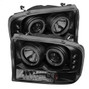Spyder Auto 1PC Projector Headlights - Version 2 - CCFL Halo - LED - Black Smoke 5078865
