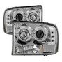 Spyder Auto 1PC Projector Headlights - Version 2 - LED Halo - LED - Chrome *Requires Cutting*
