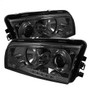 Spyder Auto Projector Headlights - Halogen - LED Halo - LED - Smoke - High H1 5009753