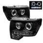 Spyder Auto Projector Headlights - Halogen - LED Halo - LED - Black - High H1 - Low H1 5010230